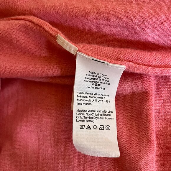 J. Crew Size S Margot Crewneck Sweater Merino Wool Pullover Pink AM146 - Picture 11 of 12